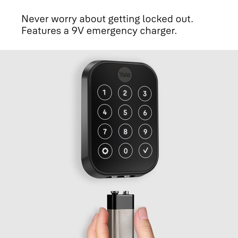 Yale Security Yale Assure Lock 2 Plus Apple Home Keys قفل باب دخول بدون مفتاح برونزي مع لوحة مفاتيح لقفل إدخال الرمز والفتح التلقائي (بدون شبكة Wi-Fi) يتطلب الوصول عن بعد Apple Home Hub عبر HomeKit YRD450-N-BLE-0BP - Image 5
